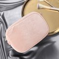 thumbnail image 2 of Organizador de cosméticos compacto en color rosa para artículos de belleza esenciales para llevar en cualquier lugar. Bolsa de maquillaje portátil para viajes, 2 of 8