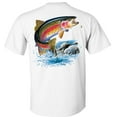thumbnail image 3 of Fair Game Rainbow Trout Fishing T-Shirt-White-L, 3 of 4
