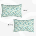 thumbnail image 2 of Sikiie Daisy Floral A Print Plush Pillow Cover, Wrinkle-proof and Stain-resistant Pillow Protector without Pillow Core, Home Decoration-16"x24", 2 of 6