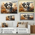 thumbnail image 4 of Designart "Serene Shih Tzu Amidst Flowers" Animals Dog Floater Framed Canvas Prints, 4 of 5