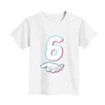 thumbnail image 5 of AHTJRT T-Shirt for Kids Boys Girls Number Six Team Sports Trainnig Jersey Short Sleeve Tee Shirt Fashion Spring Streetwear Athletic Tops White 12-13 Years, 5 of 5
