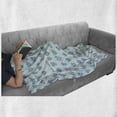 thumbnail image 5 of Nautical Soft Flannel Fleece Throw Blanket, Underwater Life Themed Pastel Pattern of Ocean Corals and Plants, Cozy Plush for Indoor and Outdoor Use, 70" x 90", Baby Blue Sea Blue, by Ambesonne, 5 of 5