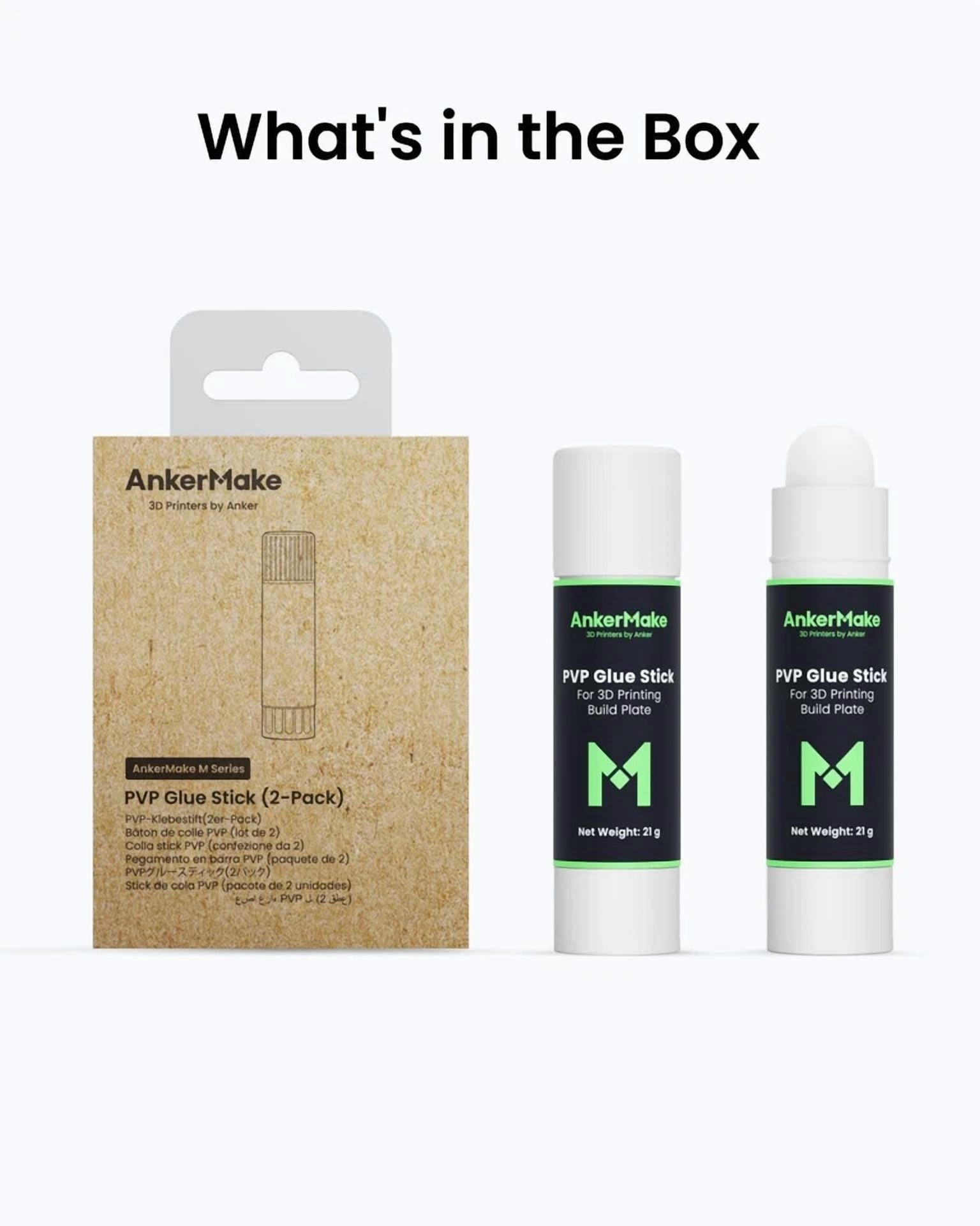 BUTTERFLY- Ankermake Pvp Glue Stick Compatible With Ankermake 3D Printer (2 Pack）