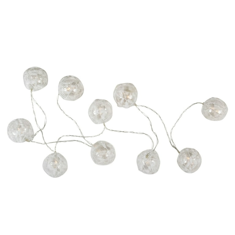 LED String Lights with Clear Balls - 4” Orbs - Decorator's Warehouse