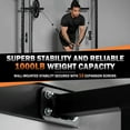 thumbnail image 4 of Mikolo Foldable Power Rack Cage,1000lbs Capacity Wall Mounted Squat Rack, Independent pulley system with Weight Bench, Black, 4 of 9
