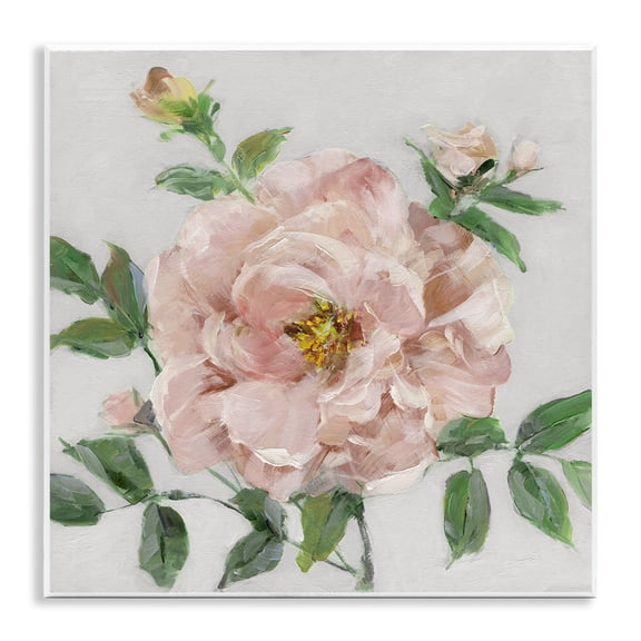 Stupell Industries Pink Carnation Blossom Floral Painting Unframed Art Print Wall Art, 12 x 12