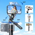 thumbnail image 4 of BN-LINK 67" Tripod for iPhone with 2 Filling Lights, 360°Rotating Extendable Selfie Stick for iPhone with Remote and Phone Holder, Phone Tripod Stand Compatible with iPhone Android, Camera, 4 of 9