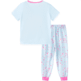 thumbnail image 2 of Peppa Pig Girls Pajamas Set Shine Stars Graphic Short Sleeve Top Allover Print Pants 2 Piece Kids Sleepwear PJs Sizes 4-5Y, 2 of 11
