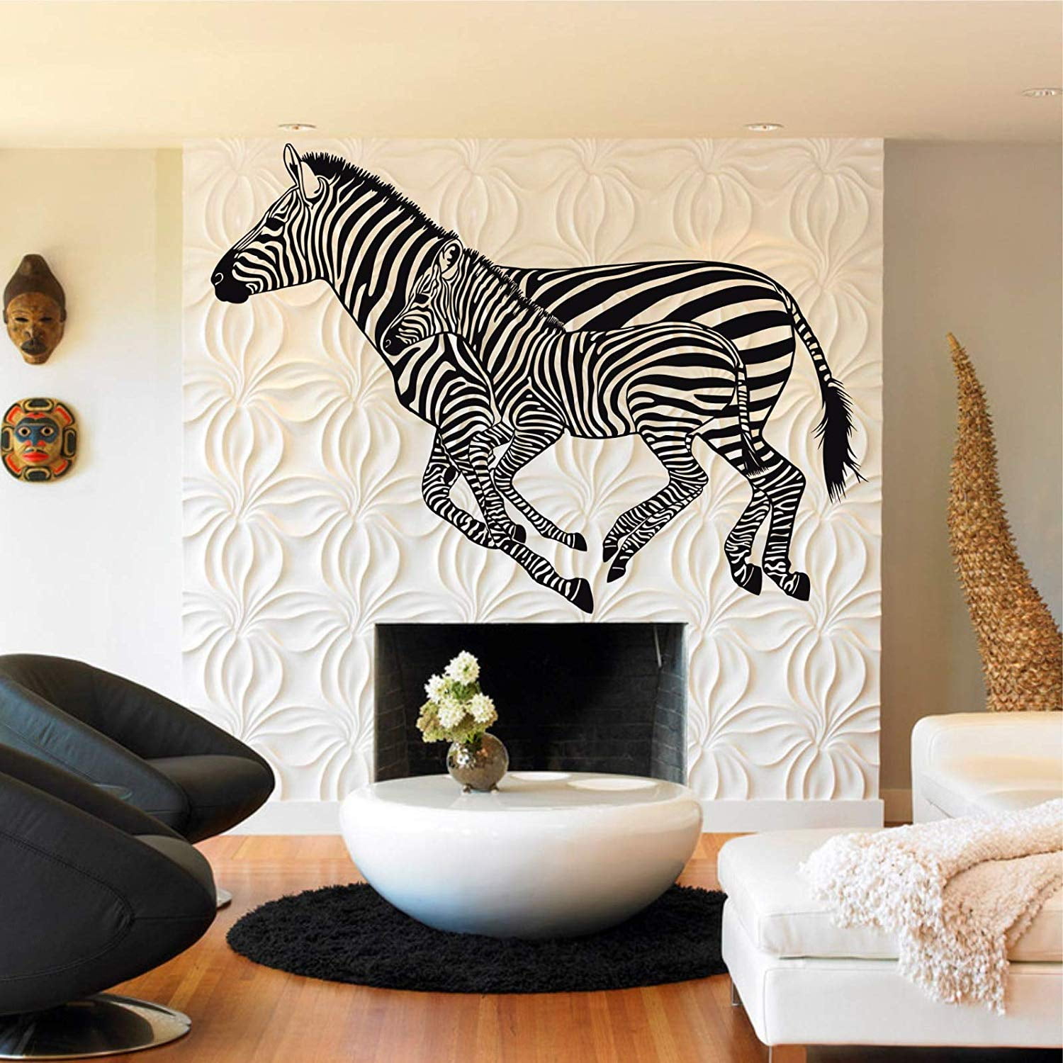 LaModaHome Metal Wall Art, Zebra Family Decor, Metal Wall Decor, Home