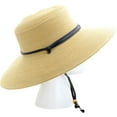 thumbnail image 4 of 442LB01 Siz 1 Light Brown Wide Brim Braided Hat, 4 of 4