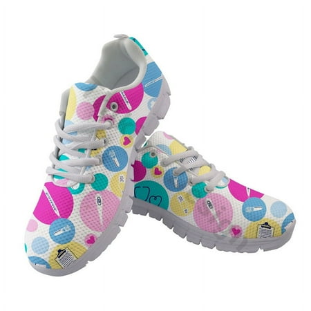 

Cute Cartoon Thermometer Print Black White Bottoms Sneakers Fashion Ladies Trainer Shoes New Autumn Casual Shoes Comfortable