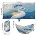 thumbnail image 2 of Hanging Hammock Portable Travel Camping For Outdooor Beach Camping Hiking White Peacock, 2 of 8