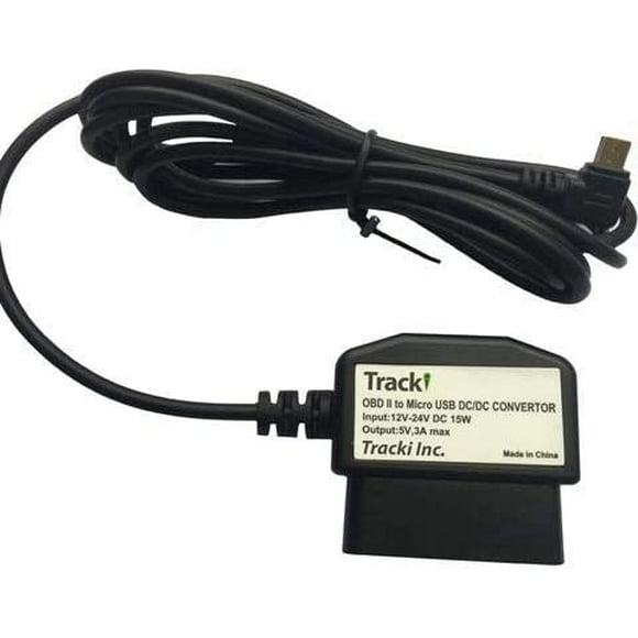 Tracki OBD Wiring Cable - GPS Tracker Hook up for a car or a Truck - 12V