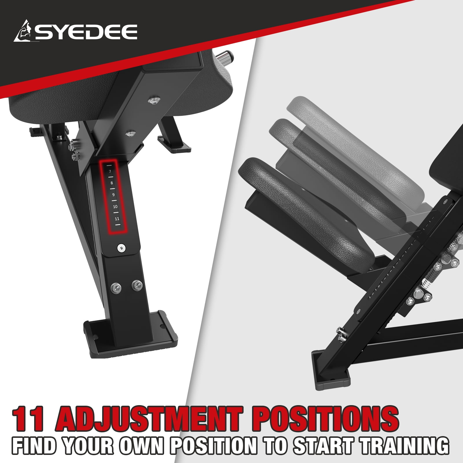 Syedee Incline Chest Fly Machine, 800lb Weight Capacity Home Gym