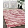 thumbnail image 2 of Ahgly Company Indoor Round Abstract Pink Abstract Area Rugs, 4' Round, 2 of 6