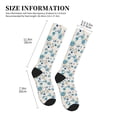 thumbnail image 5 of Bixox Rose Flowers Print Compression Socks,Compression Socks Women & Men Circulation for Medical,Running,Athletic, 5 of 7