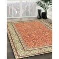 thumbnail image 3 of Ahgly Company Machine Washable Indoor Round Traditional Red Fox Red Area Rugs, 4' Round, 3 of 7