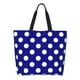 thumbnail image 1 of Fotbe Navy And White Polka Dot Bolsa Tote Estética de Lona con Estampado para Mujer - Bolsa Reutilizable de Hombro Casual para Vacaciones, Compras, Trabajo y Gimnasio, 1 of 8