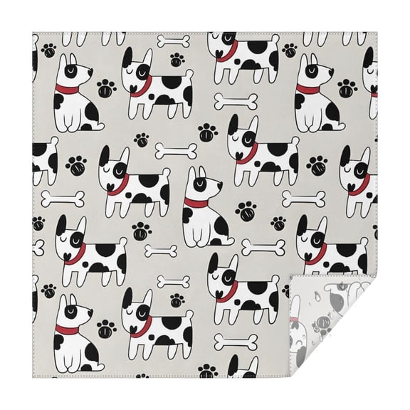 Bulldog Dog Square Tablecloth,Waterproof Square Table Cover,Wipeable Spillproof Washable Table Cover for Home Kitchen Party Decor 42"X42"(107x107cm)