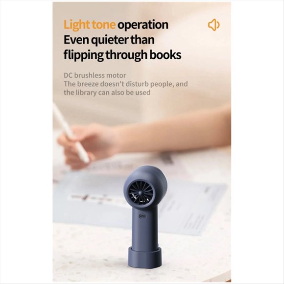 Ventilador PortáTil de Alta Velocidad con Carga USB, DuracióN de BateríA Ultralarga, Viento Fuerte, Ventilador PequeñO PortáTil de Alta Velocidad, Color