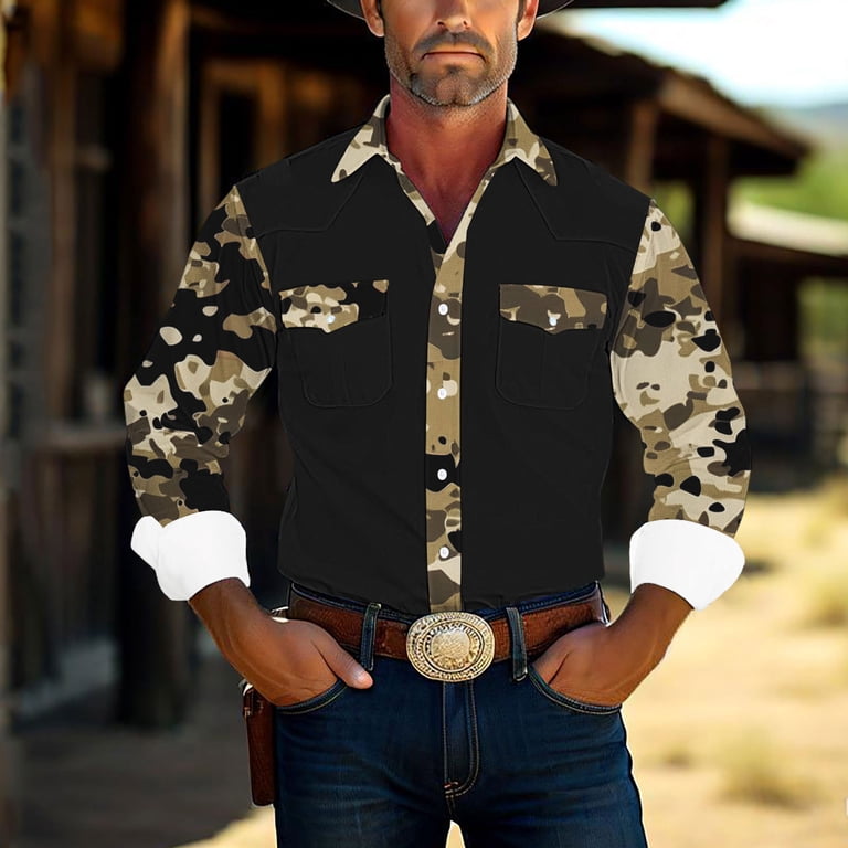 camo dress shirt mens Realtree Activewear Button Down Short Sleeve Men's Hunting Shirt, APX Camo, Size S