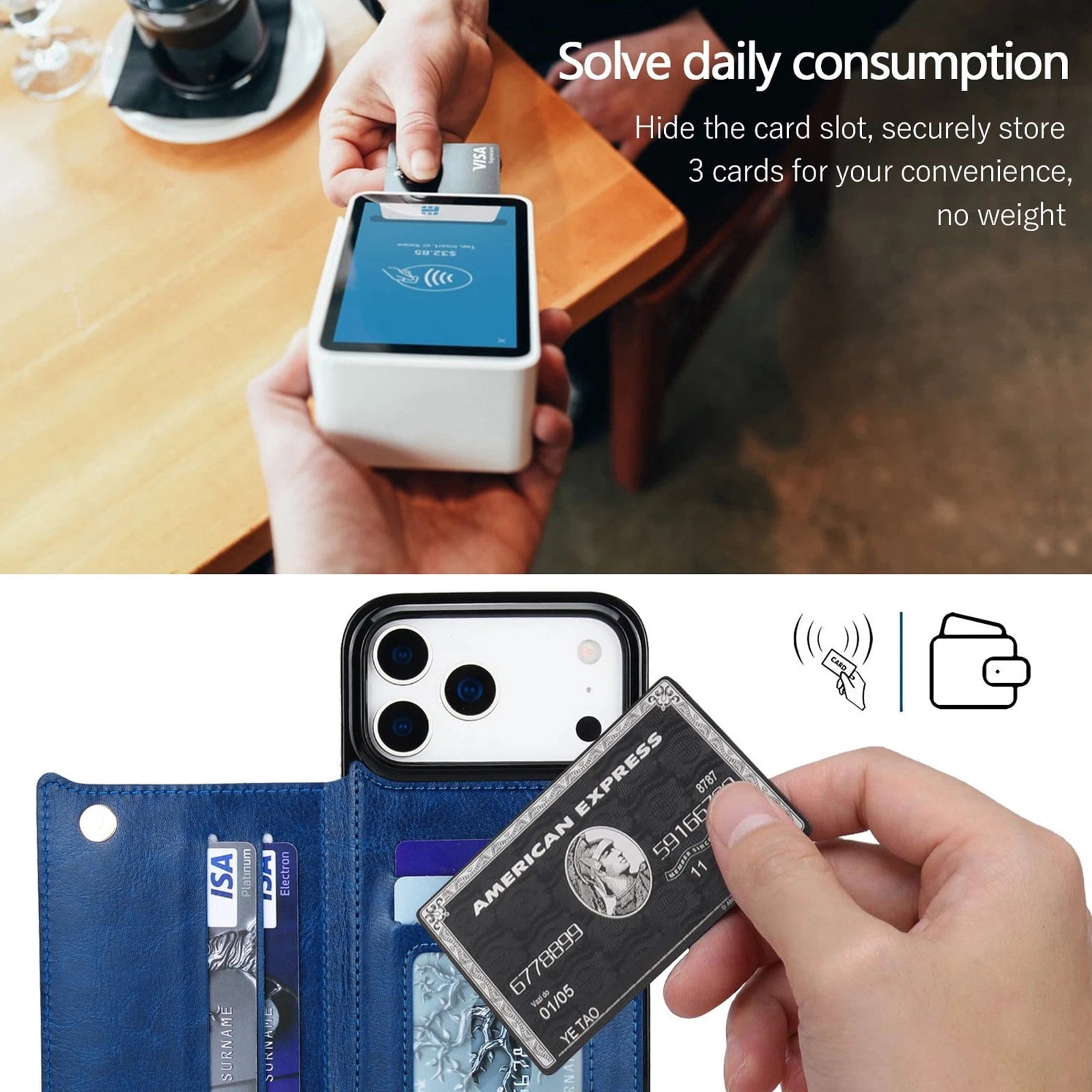 WTCKW02 Slim Case for iPhone 17 Pro Max - Dark Blue
