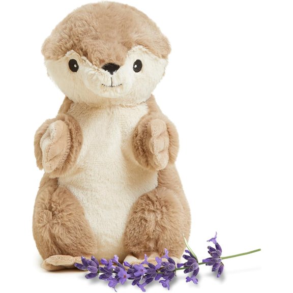 warmies 13” Otter Stuffed Animal, Microwavable Heated Plushies and Weighted Soft Plush Toys
