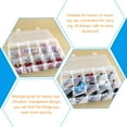 thumbnail image 4 of 2pcs Plastic Organizer Accessories Box Adjustable Divider Boxes Clear Boxes, 4 of 6