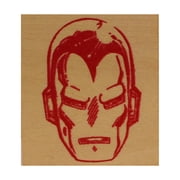 Iron Man Face Rubber Stamp