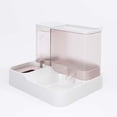 thumbnail image 1 of Dog Feeder,  PP Wet Dry Separation Large Capacity Pet Water Food Dispenser Transparent Window  For Cat For Indoor, 1 of 8