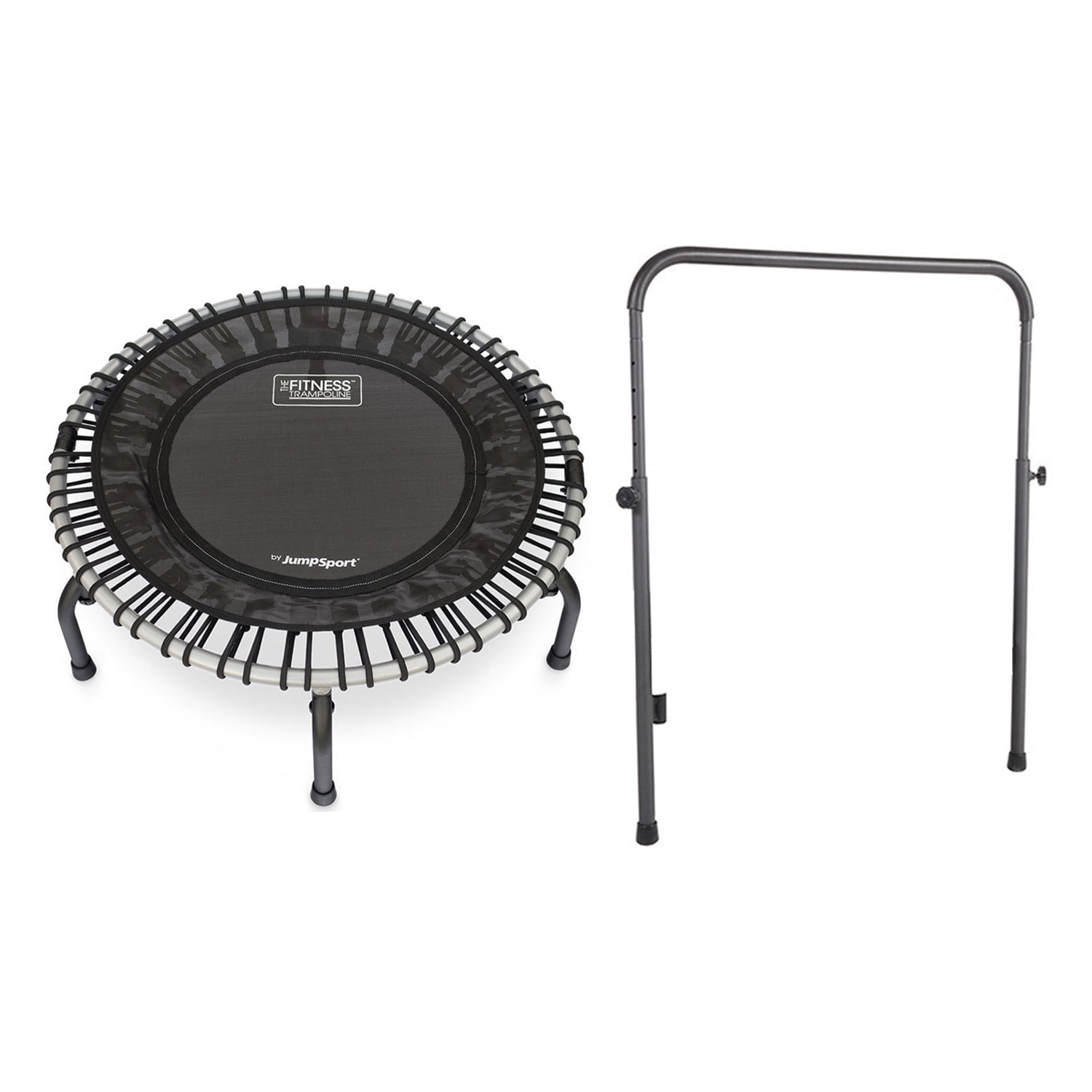 JumpSport 350f Indoor 39Inch Trampoline and Handle Bar Accessory
