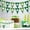 2#, variant on Swiftyle 4 Pcs St. Patrick's Day Decorations Shamrock Party Supplies Green Trefoil Banner for Irish Festival Celebration