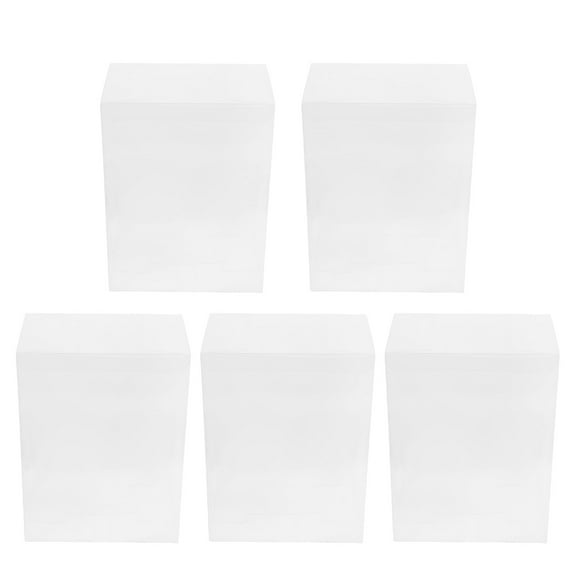 MRLESS Set of 5 Clear Stackable Display Boxes for Action Figures and Collectibles, Dustproof Storage Cases for Dolls and Game Fans