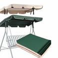 thumbnail image 3 of pitrice Polyester Swing Chair Canopy Portable Solid Color Sunproof PA Coated Sunshade Outdoor Park Front Yard Hammock Top Cover Beige, 3 of 8