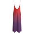 thumbnail image 4 of GHIIYER Robes Maxi pour Dames Femmes Robe Aguichant Dos Nu Imprimée Coupe Ample Sans Manches Longue Légère Confortable à Porter, 4 of 7