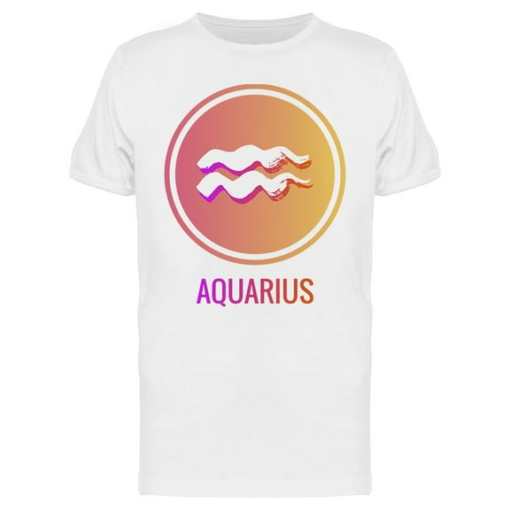 Zodiac Sign Aquarius Symbols Tee Men's -Image by Shutterstock