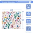 thumbnail image 4 of Coolnut Elegant Garden Flowers Washcloths Towels, Highly Absorbent and Soft Cotton Face Cloths, 4 Pack Quick Dry Wash Cloths - 12 X 12 Inches Washcloth Gift, 4 of 7