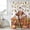 White Pumpkin Orange, variant on Thanksgiving Cattle Shower Curtain, Waterproof Shower Curtains for Bathroom, Fall Harvest Pumpkin Leaves Brown Wood Washable Fabric Bathtub Curtain Set Bath Decor with 12 Hooks Extra Long 72"x96"