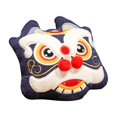 thumbnail image 3 of simhoa Chinese Pillow Decor Warm Photo Props Handmade Pillow Case Embroidery Seat Lion Blue, 3 of 8