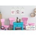 thumbnail image 4 of Childrens Wall Decor Set For Girls Bedroom - Pink, 4 of 7