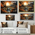 thumbnail image 4 of Designart "Haven Papercut Farmhouse Sunlit wall art" Modern Floater Framed Wall Art Living Room, 4 of 7