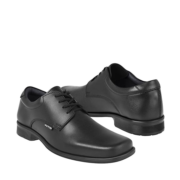 ZAPATOS ESCOLARES YUYIN NIÑO 26453 PIEL NEGRO 20-25