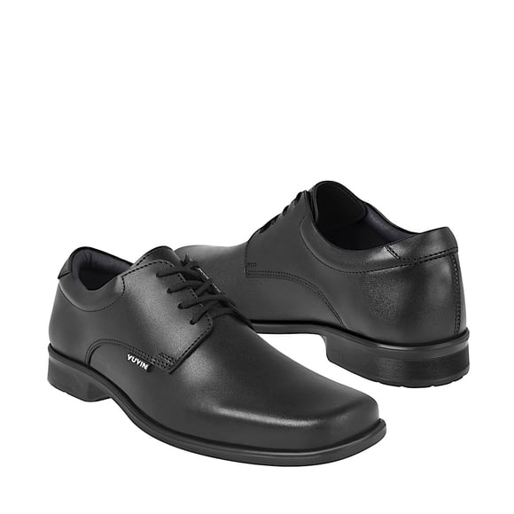 ZAPATOS ESCOLARES YUYIN NIÑO 26453 PIEL NEGRO 20-25