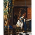 thumbnail image 3 of Vermeer, Johannes 12x14 Black Modern Framed Museum Art Print Titled - Allegory of the Catholic Faith, 3 of 5