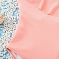 thumbnail image 3 of MZXELPRJD Athletic Swimsuit Girls Solid Color Clearance Ruffled Sling Two Piece Swimsuit Bathing Suit for Boys Girls Bathing Suits Size 7-8 Infant Bathing Suit Girl Boy Bathing Suit, 3 of 7