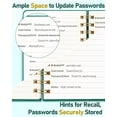 thumbnail image 7 of WEMATE Spiral Password Book with Alphabetical Tabs, Small Password Keeper Book for Seniors, Internet Password Notebook Hardcover Password Journal Logbook – 4.7''x 6''(Green), 7 of 7