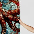 thumbnail image 3 of Shiartex  Octopus Shower Curtain for Bathroom, Cool Ocean Nautical Red Kraken Fabric Shower Curtains Set, Trippy Funny Restroom Decor Accessories 36x72, 3 of 7