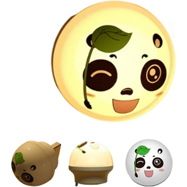 mart Voice Command Control Panda Night Light, USB Powered, Sound Recognition,Cute Panda Voice-Activated Night Lamp, Suitable for Nursery, Bedroom & Travel (Warm Light Panda lamp)