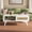 White, variant on Wood Coffee Table with Storage Boho Center Sofa with Sliding Door and Open Shelf for Living White