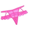 thumbnail image 2 of ZVNAΖH Sexy G String Thongs for Women, Valentine's Day Gifts for Women, Floral Lace Low Rise Two-layer Adjustable Panties, Sizes S-L, 2 of 3